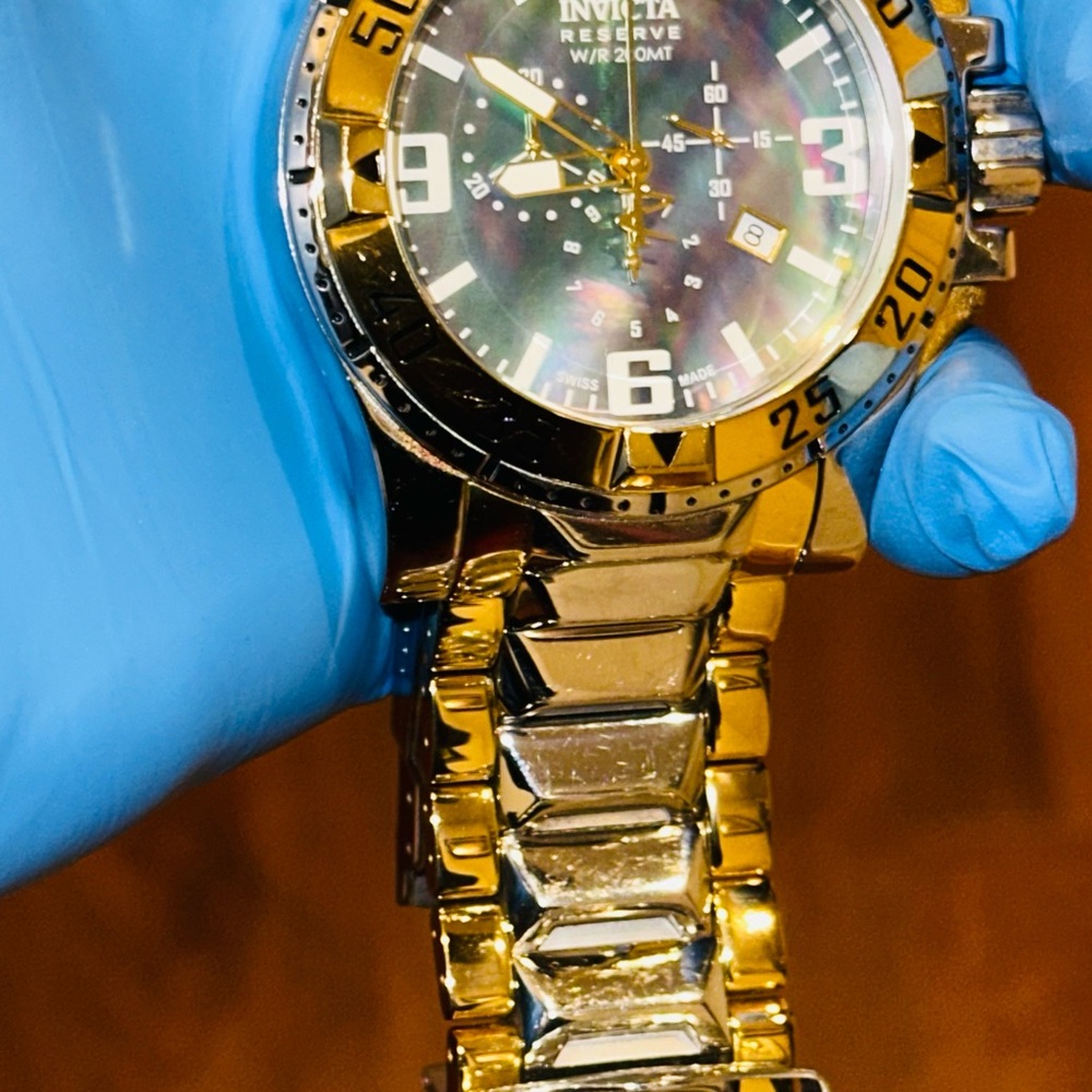 Invicta Reserve Excursion Gold and Silver High Polish watch. - Picture 12 of 17